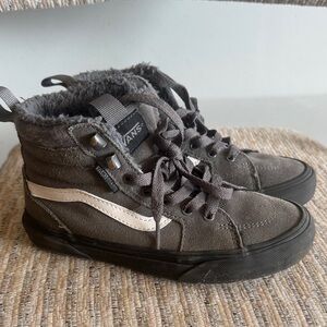 Vans Kids Charcoal High-Top Sneakers